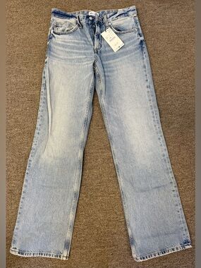 Zara Light Blue Flare Jeans